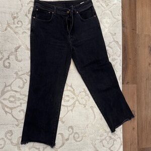 B Sides Classic Black Women's Cropped Jeans